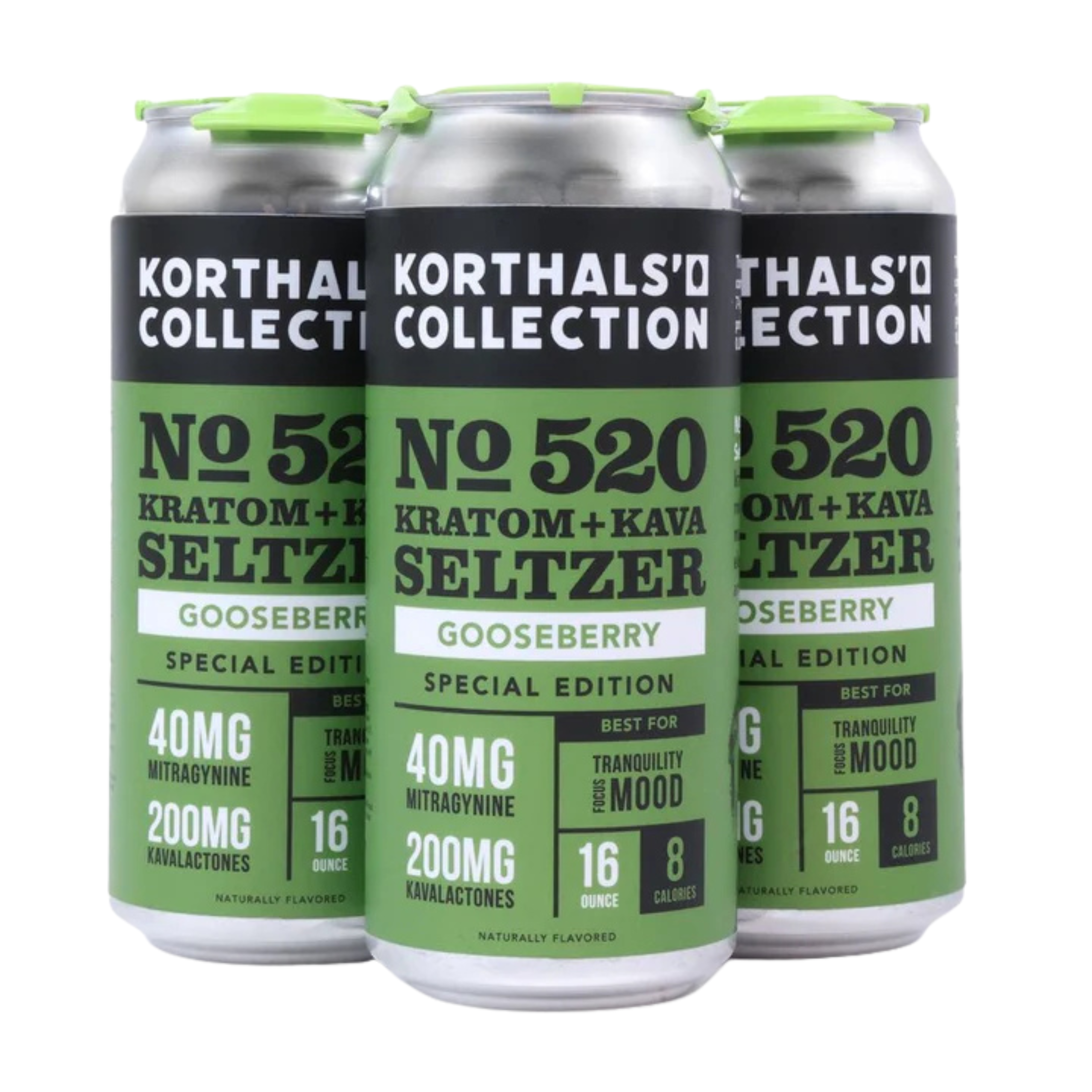 Korthals Collection No. 520 Gooseberry Kratom + Kava Seltzer