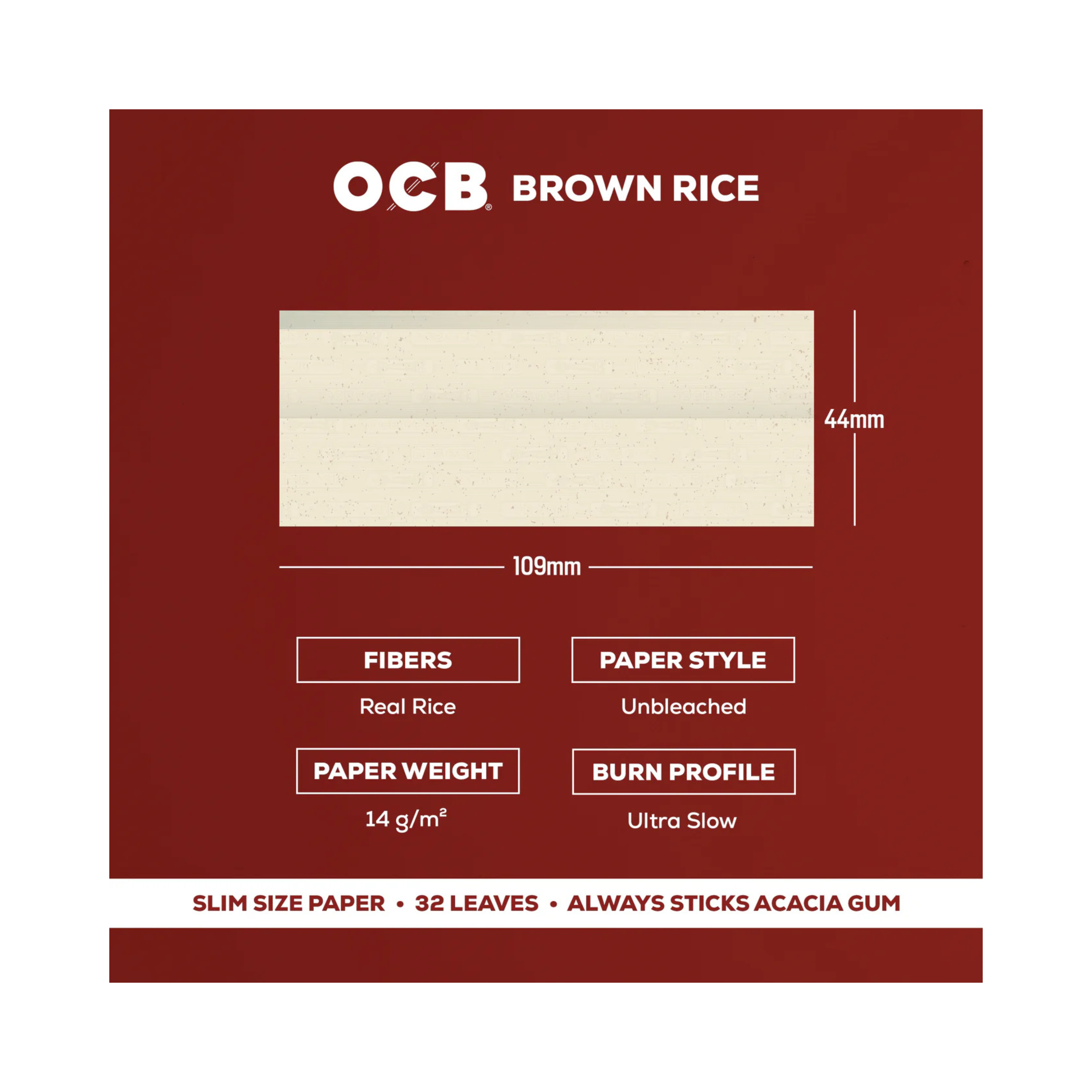 OCB Brown Rice Papers and Tips