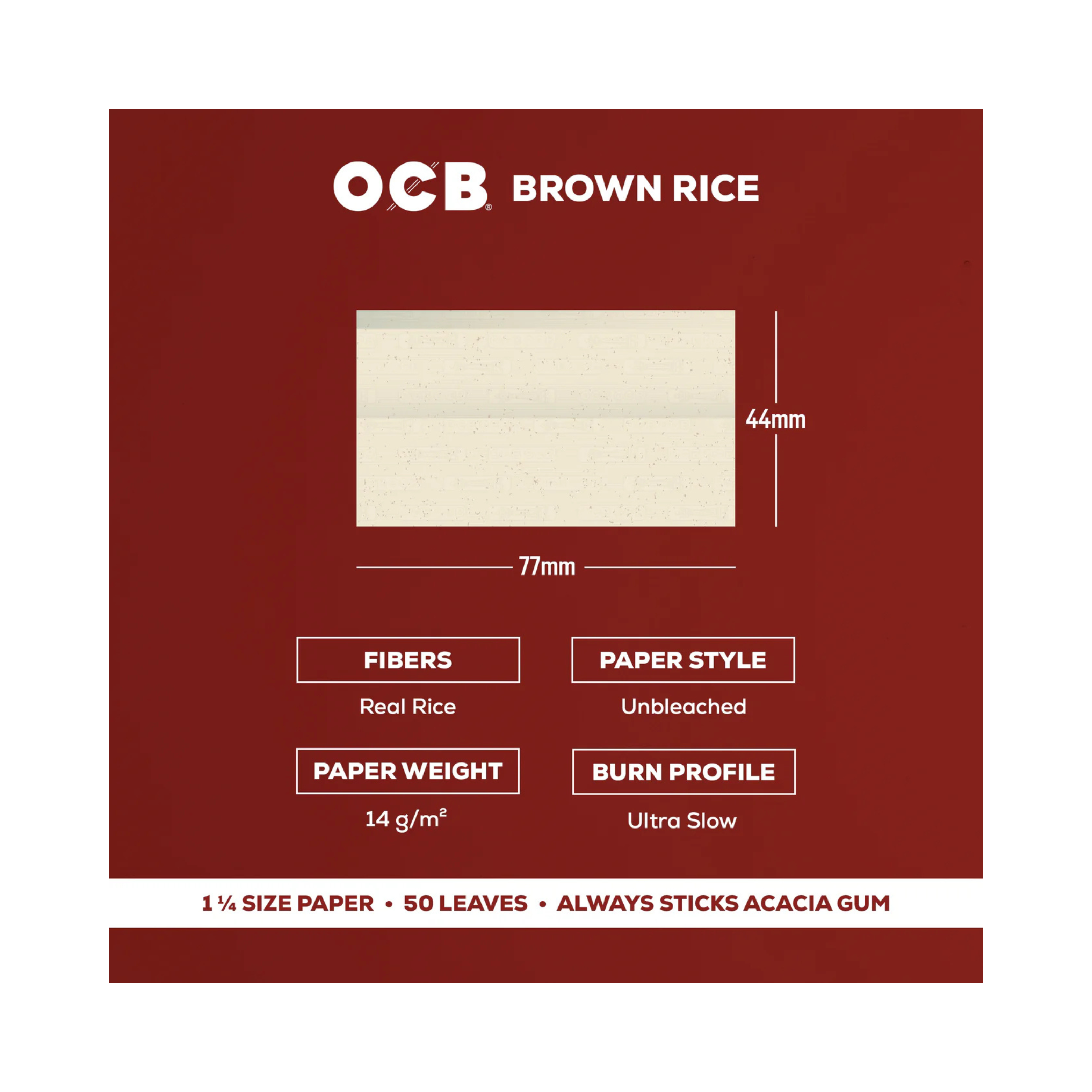 OCB Brown Rice Papers and Tips