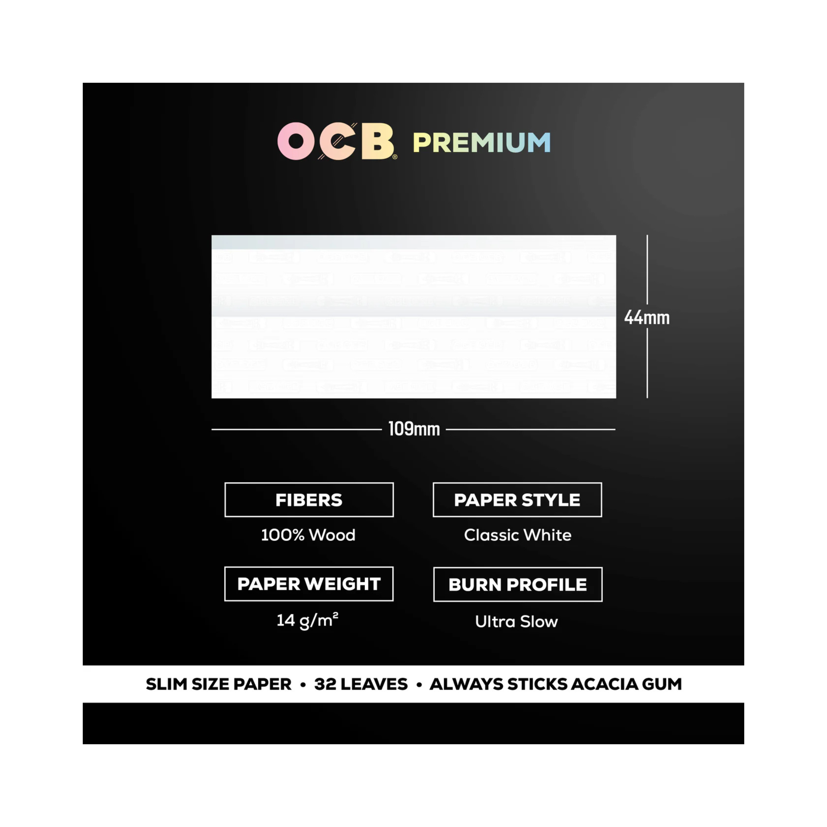 OCB Premium Slim Papers and Tips
