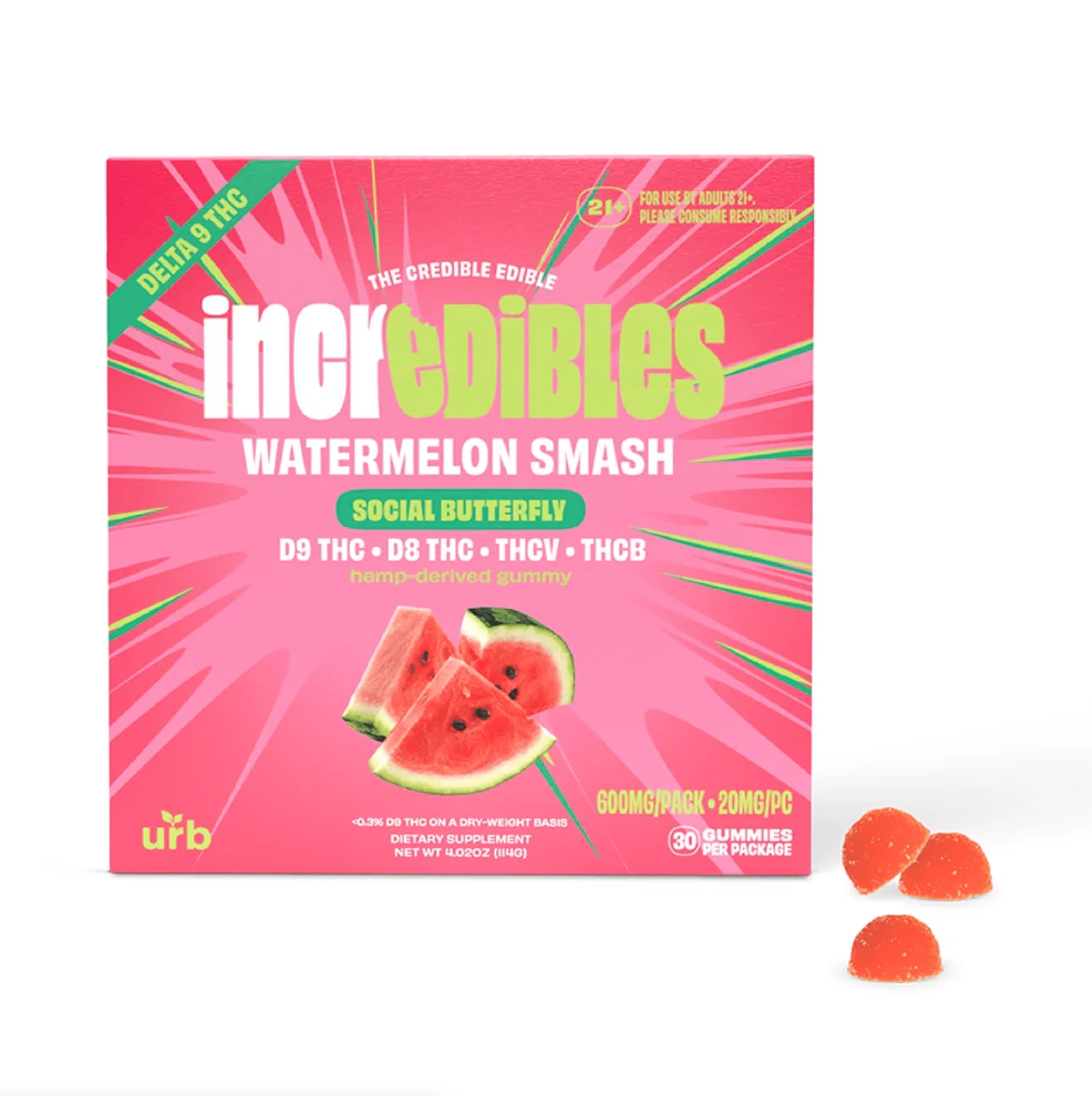 URB incrEDIBLES 20mg 600mg
