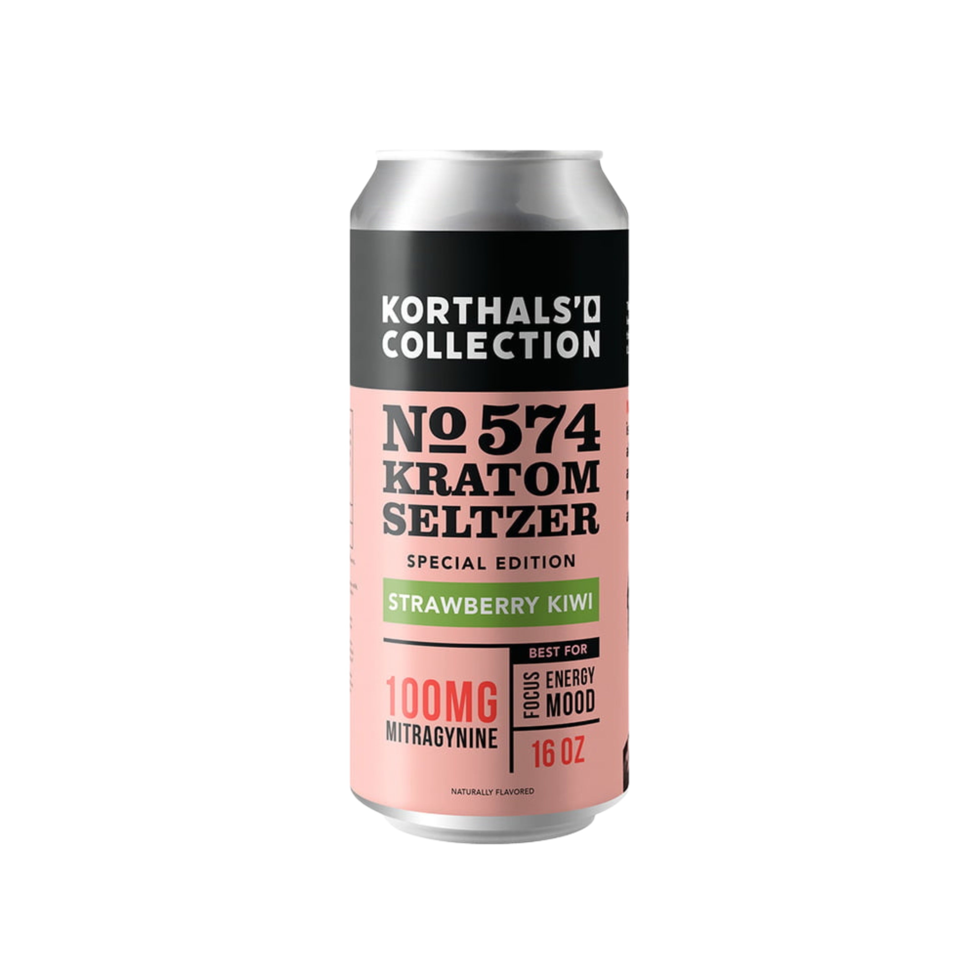 Korthals Collection No. 574 Kratom Seltzer - Strawberry Kiwi