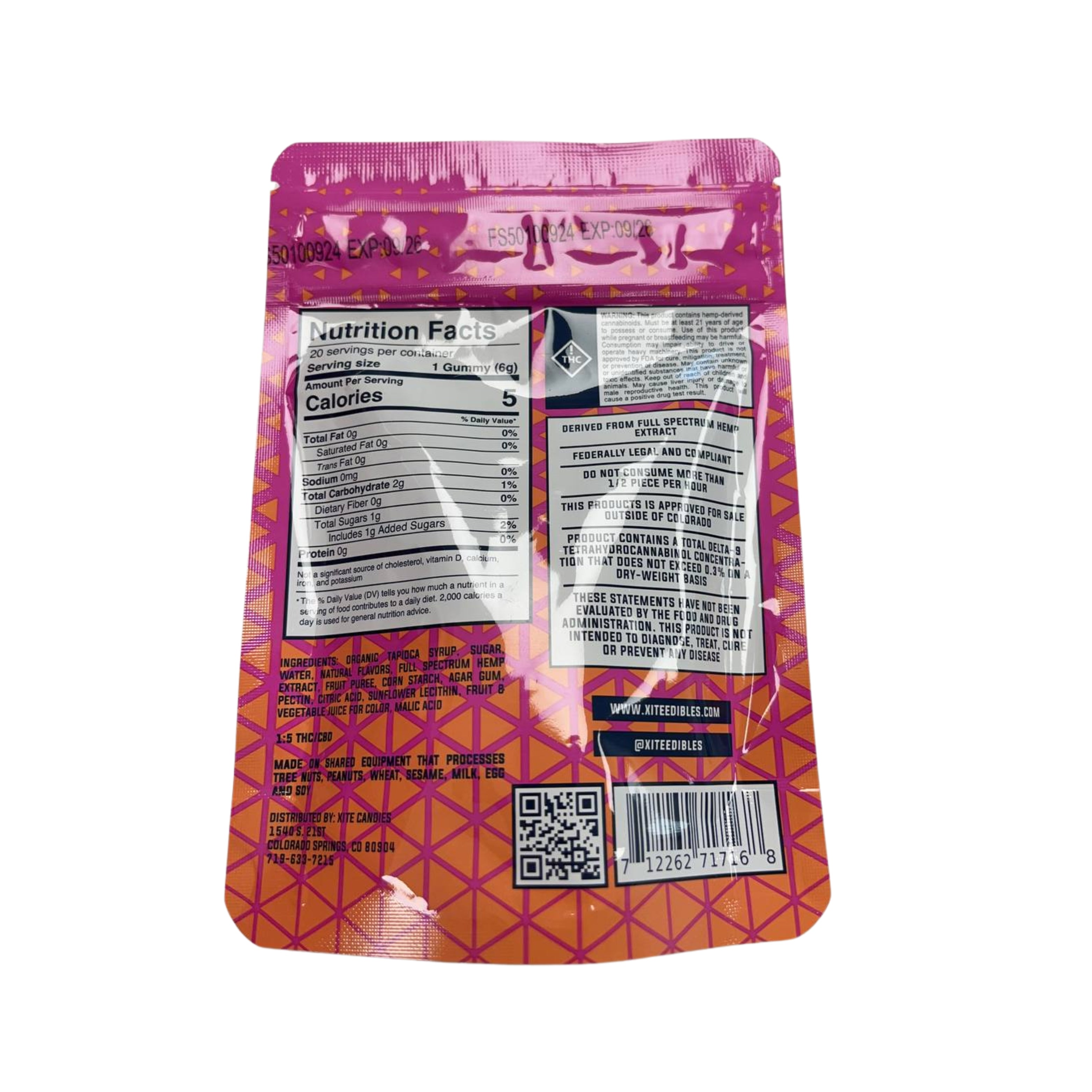 D9 Fruit Gummies 1200mg
