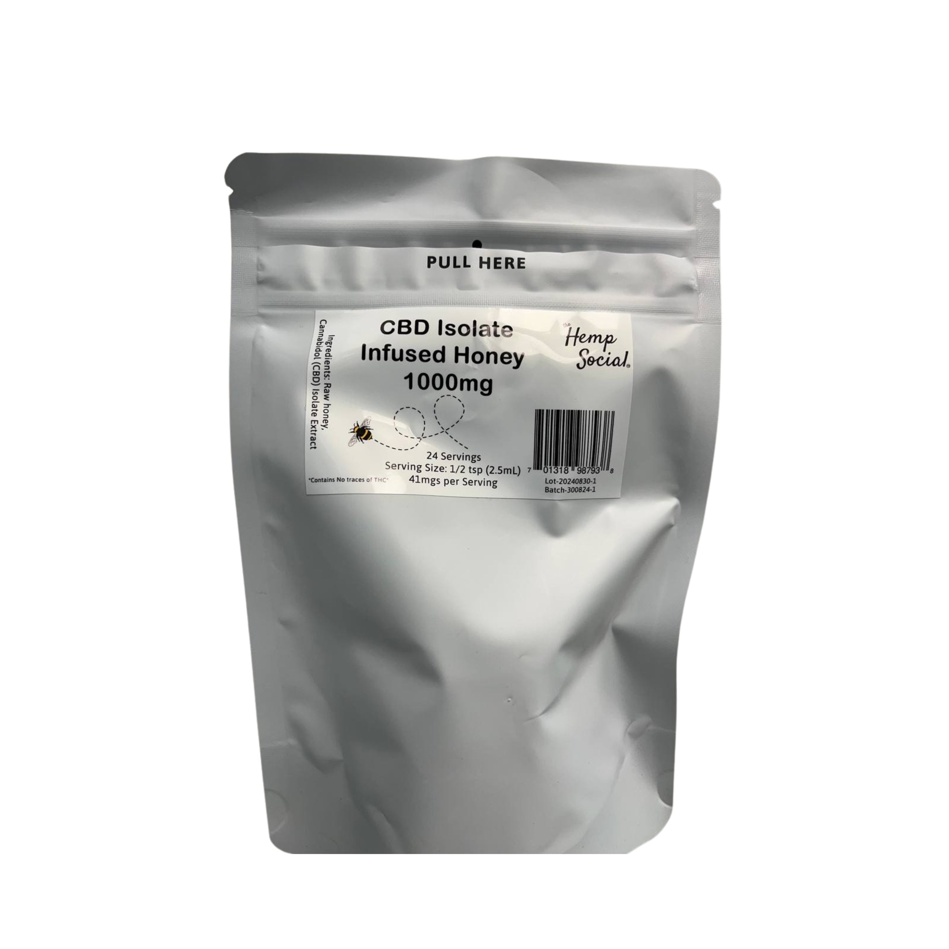 1000mg CBD Isolate Infused Honey