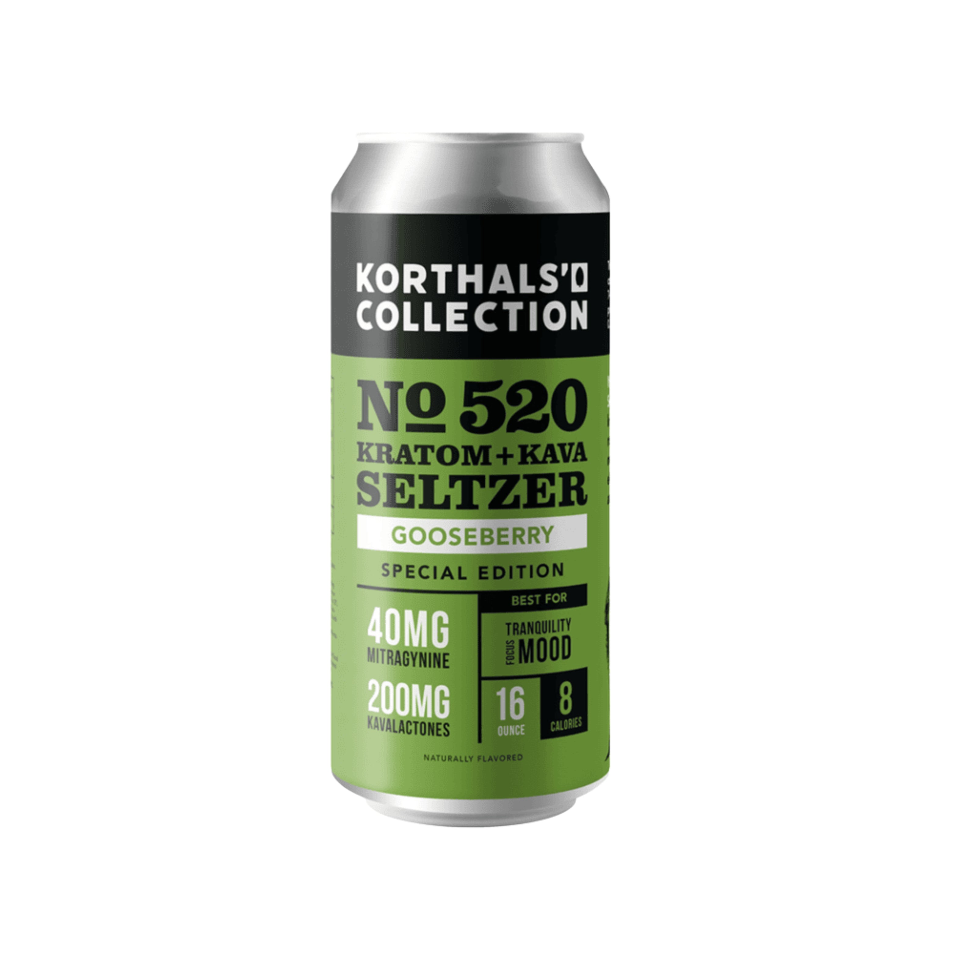 Korthals Collection No. 520 Gooseberry Kratom + Kava Seltzer