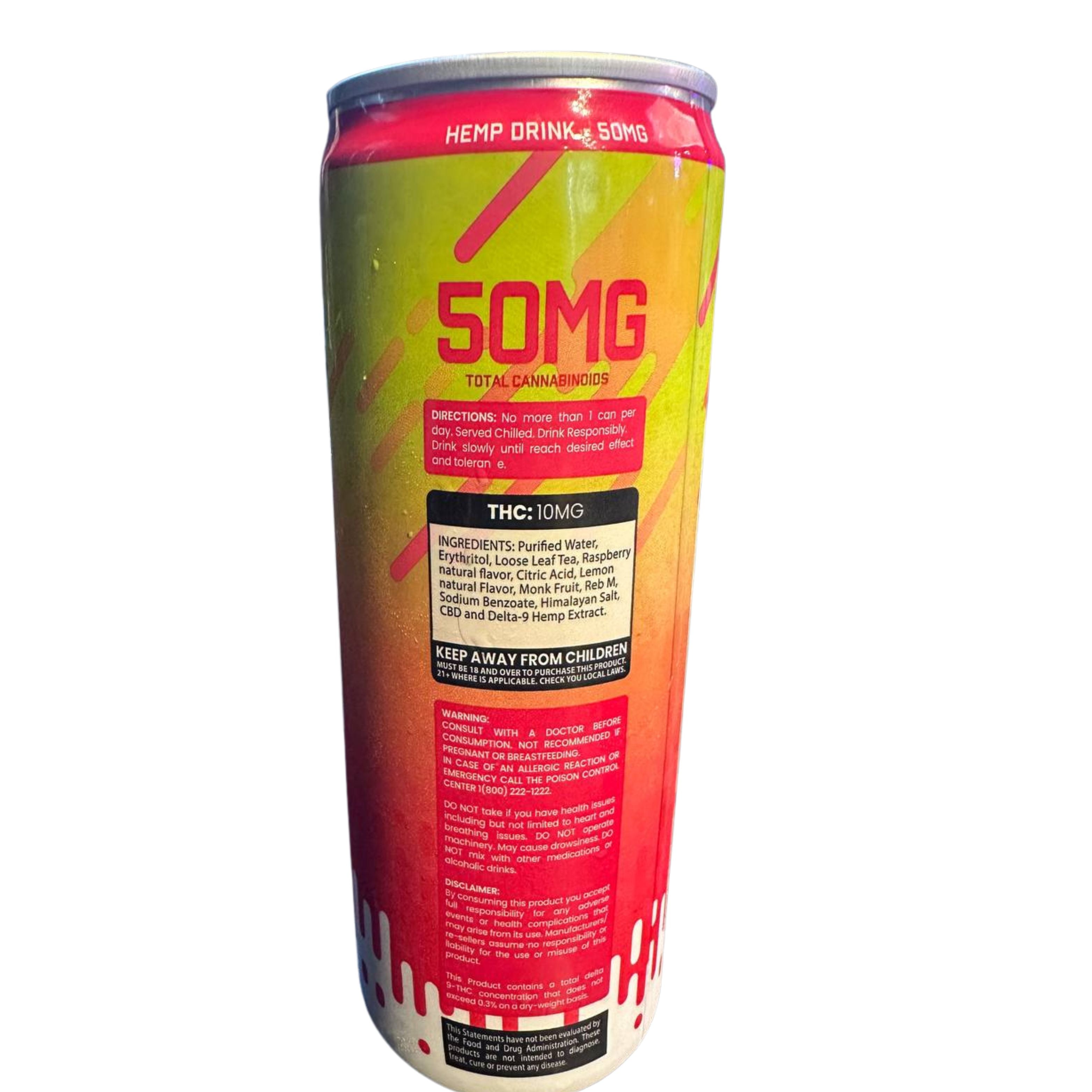 Hemp DRNK 50mg 10mg THC 40mg CBD