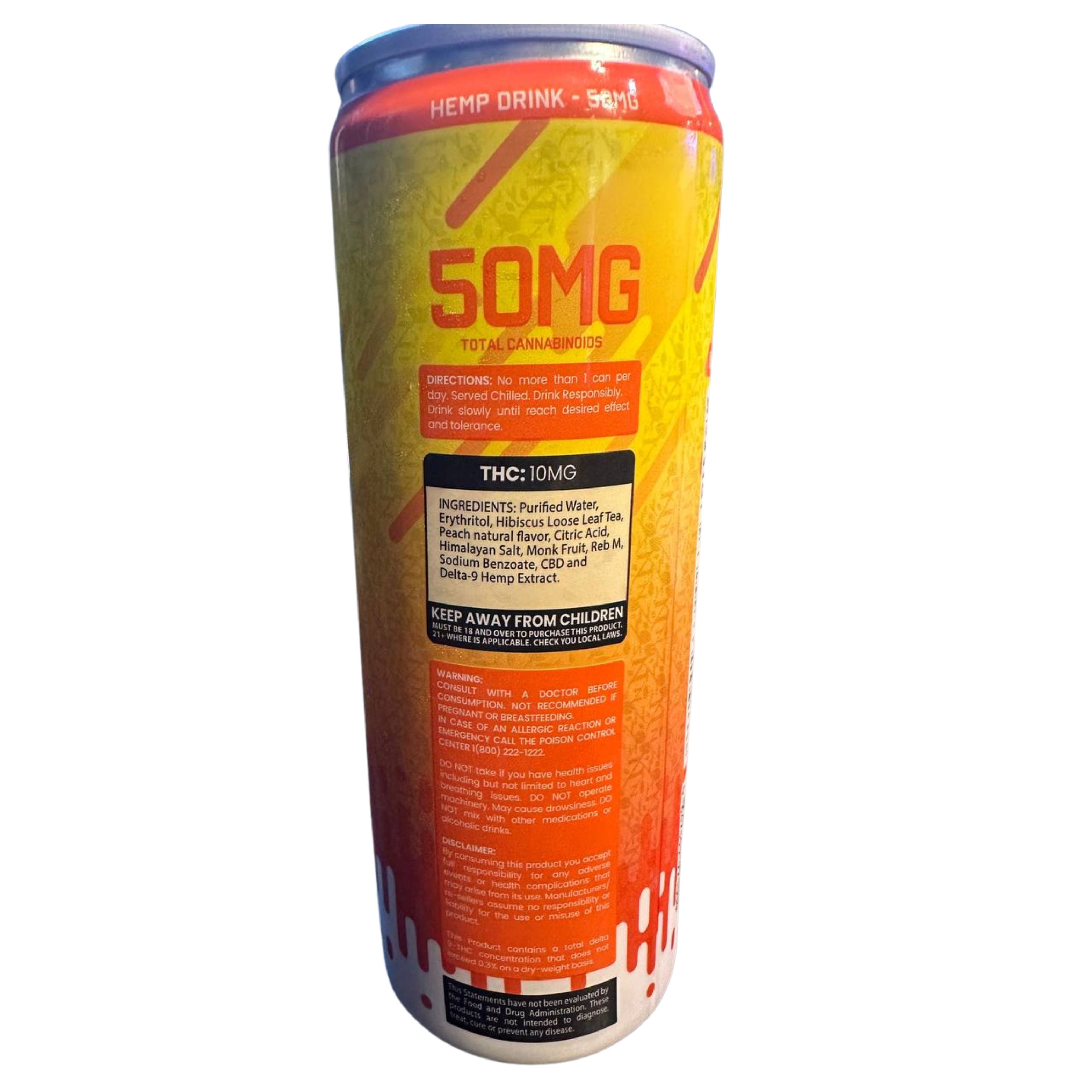 Hemp DRNK 50mg 10mg THC 40mg CBD